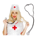 Estetoscopio de plástico accesorio médico para completar look sanitario en fiestas temáticas