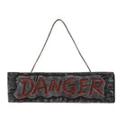 letrero danger halloween colgante decoración terror efecto envejecido