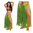 falda hawaiana verde con flores 75 cm complemento para look tropical o fiesta veraniega