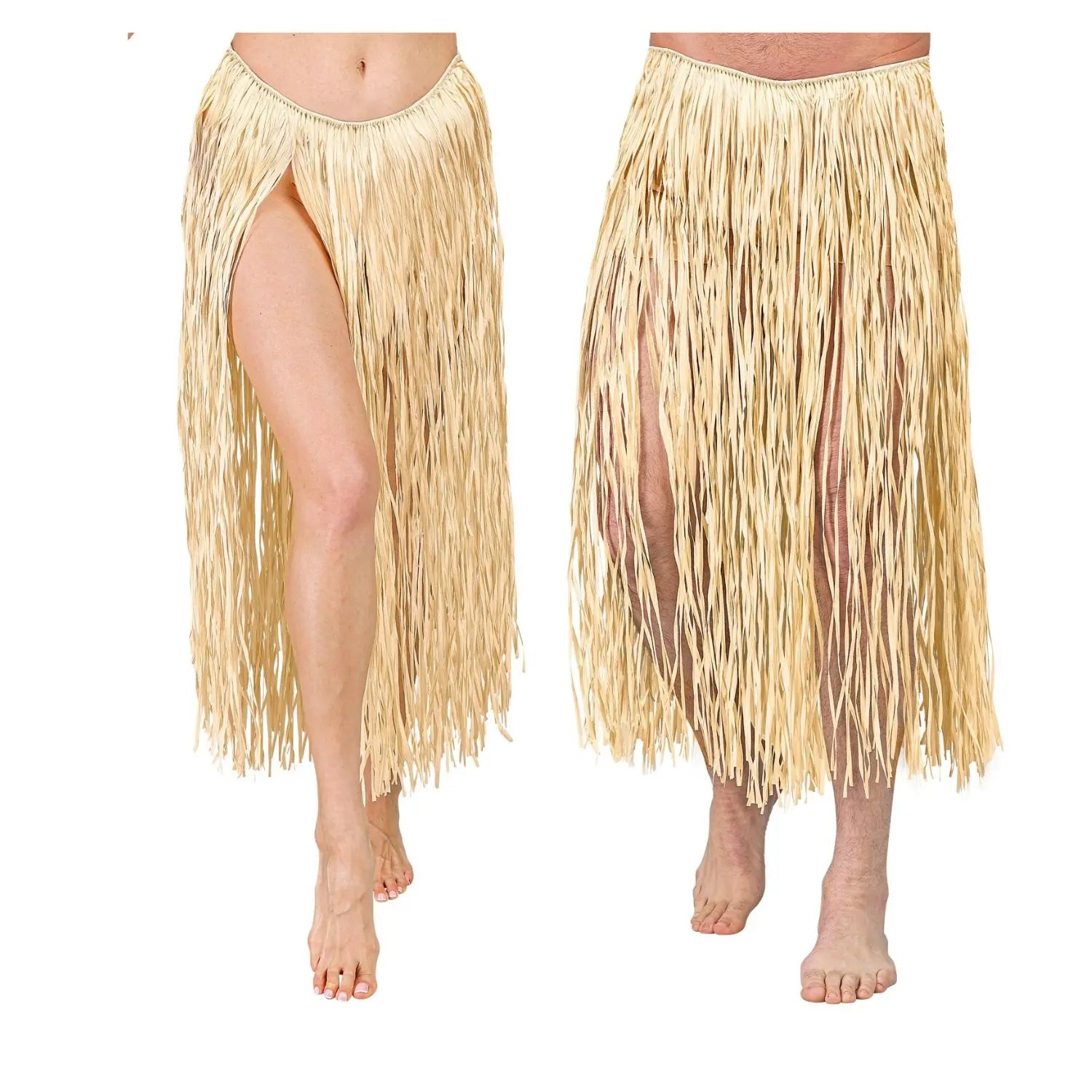 falda hawaiana de rafia 80 cm complemento para look tropical o fiesta veraniega