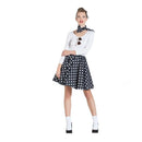 falda pin up negra con enagua y pañuelo estilo años 50 complemento para look retro en fiestas temáticas