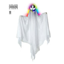 fantasma colgante con luces de colores cambiantes para decoracion halloween 90 cm