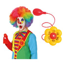Flor payaso agua accesorio circo para completar look divertido en fiestas temáticas