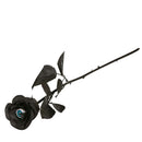 flor decorativa azul y negra con ojo de 42 cm para ambientación terror Halloween