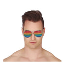 gafas estilo aviador multicolor con lentes efecto arcoiris para disfraz o fiesta