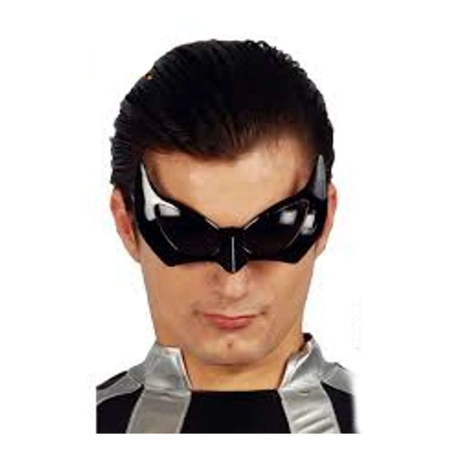 gafas murciélago negras accesorio Halloween estilo superhéroe oscuro