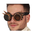 gafas steampunk con pinchos accesorio industrial retro futurista con lentes oscuras