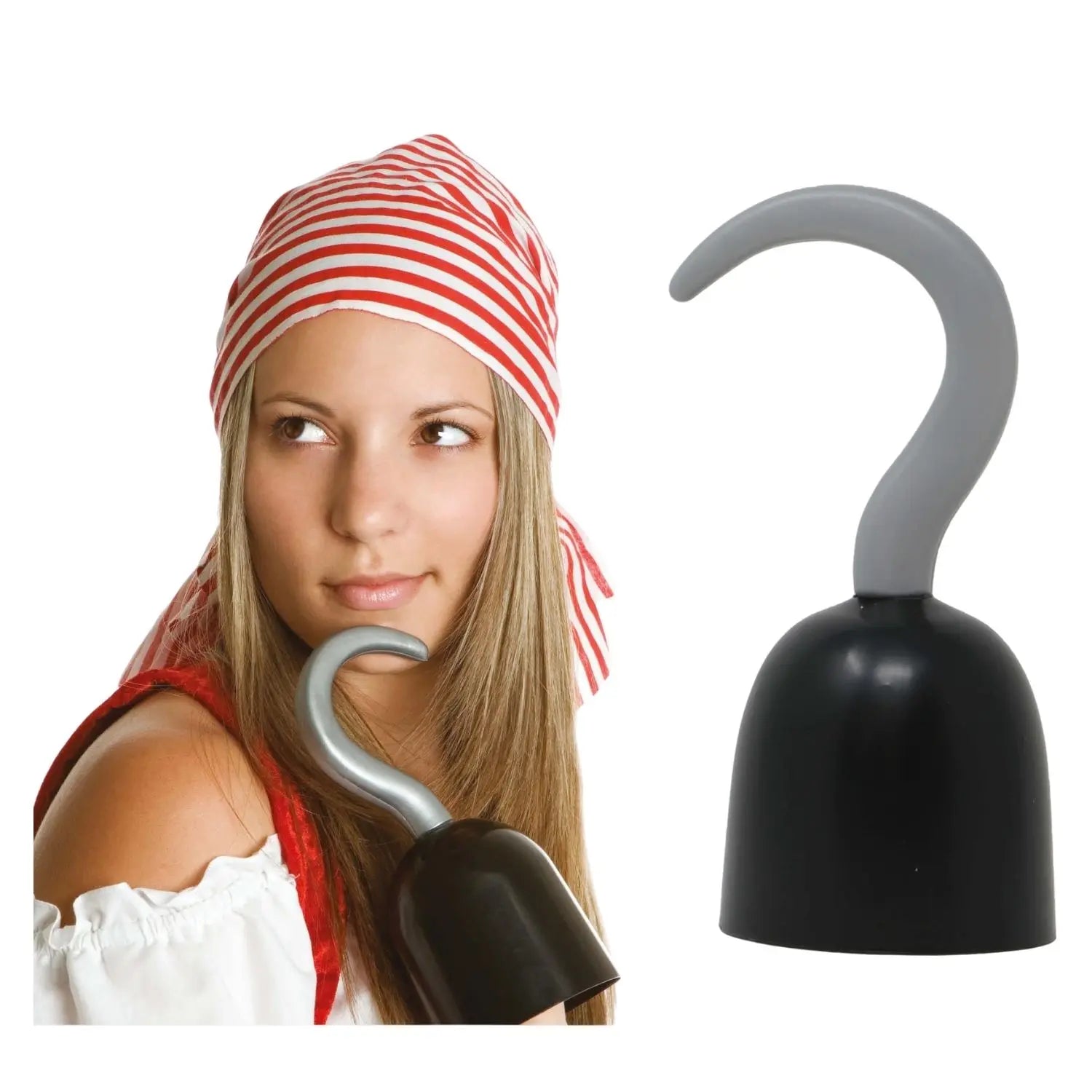 garfio pirata de 20 cm accesorio para disfraz de pirata carnaval