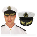 Gorra de capitán de barco para adulto complemento de disfraz marinero