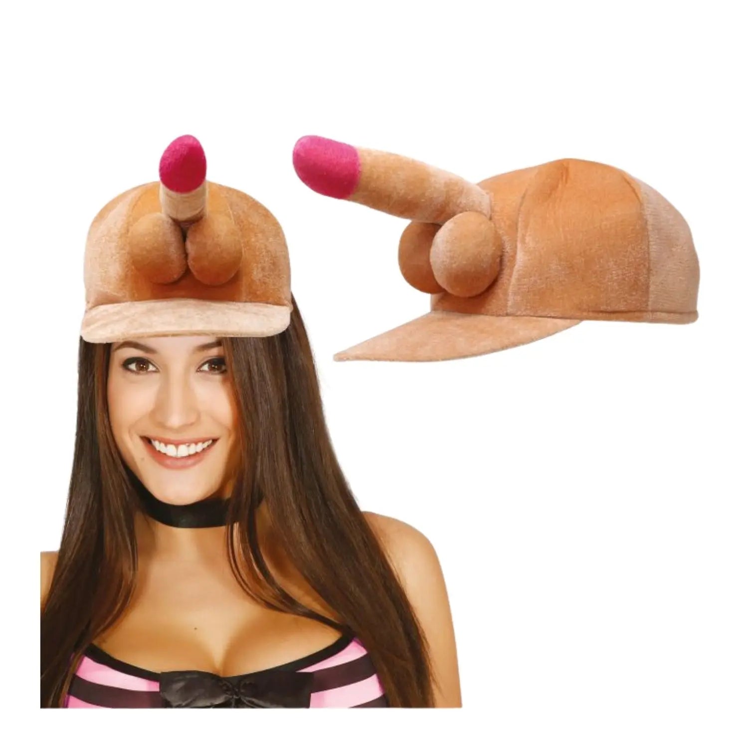 gorra con pene para disfraz divertido en despedidas o fiestas