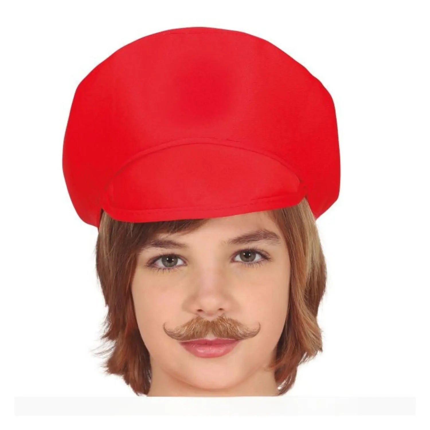Gorra de fontanero roja infantil complemento para disfraz de videojuego