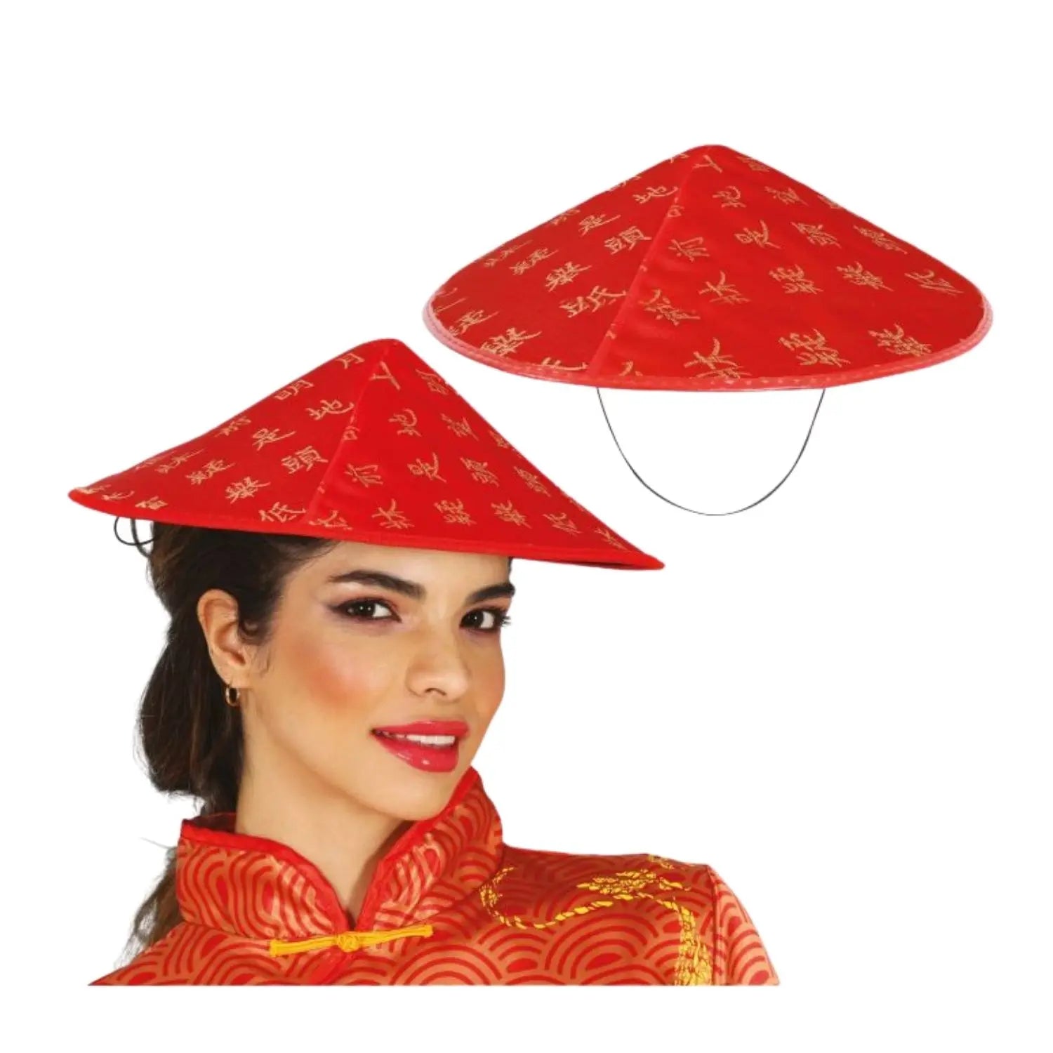 gorra o gorro chino para disfraz oriental en fiestas temáticas