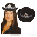 Gorra de policía con placa para adulto complemento policial