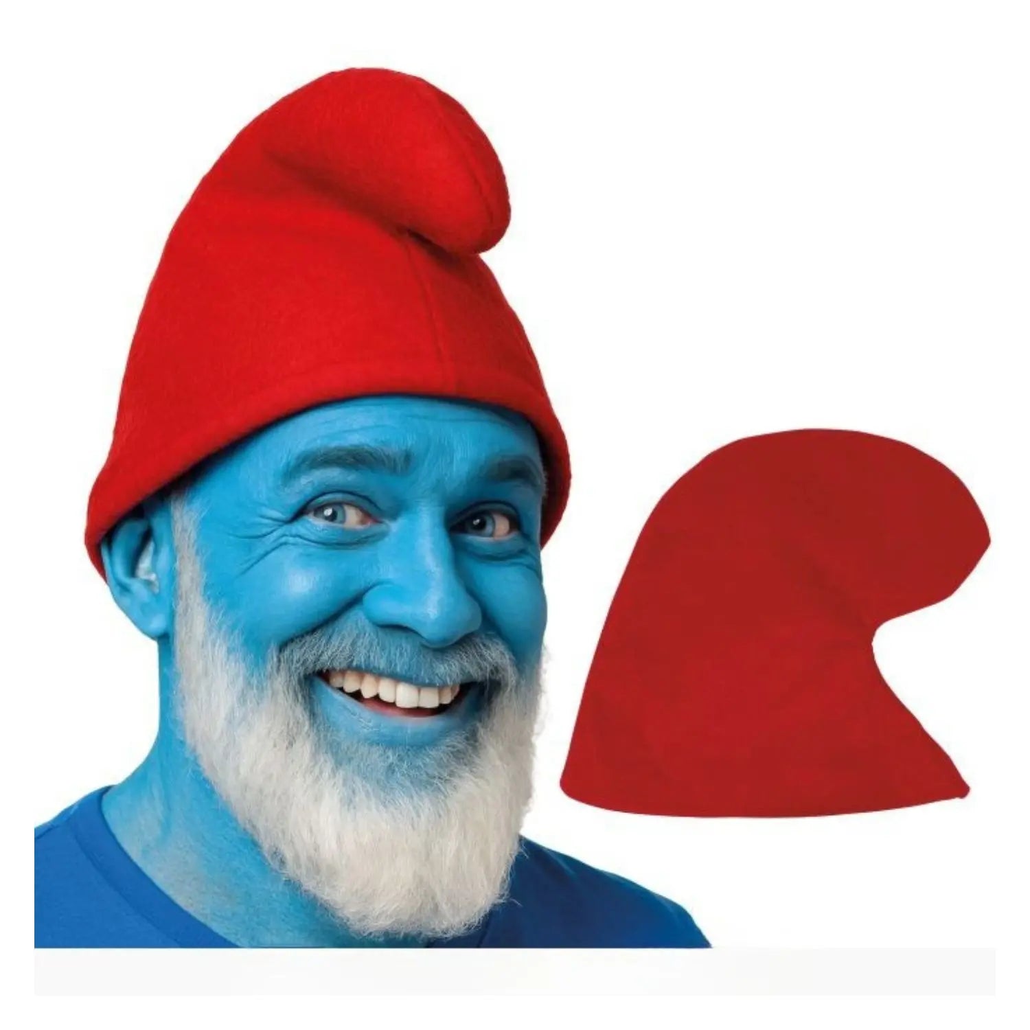 Gorro de gnomo rojo complemento para disfraz de duende