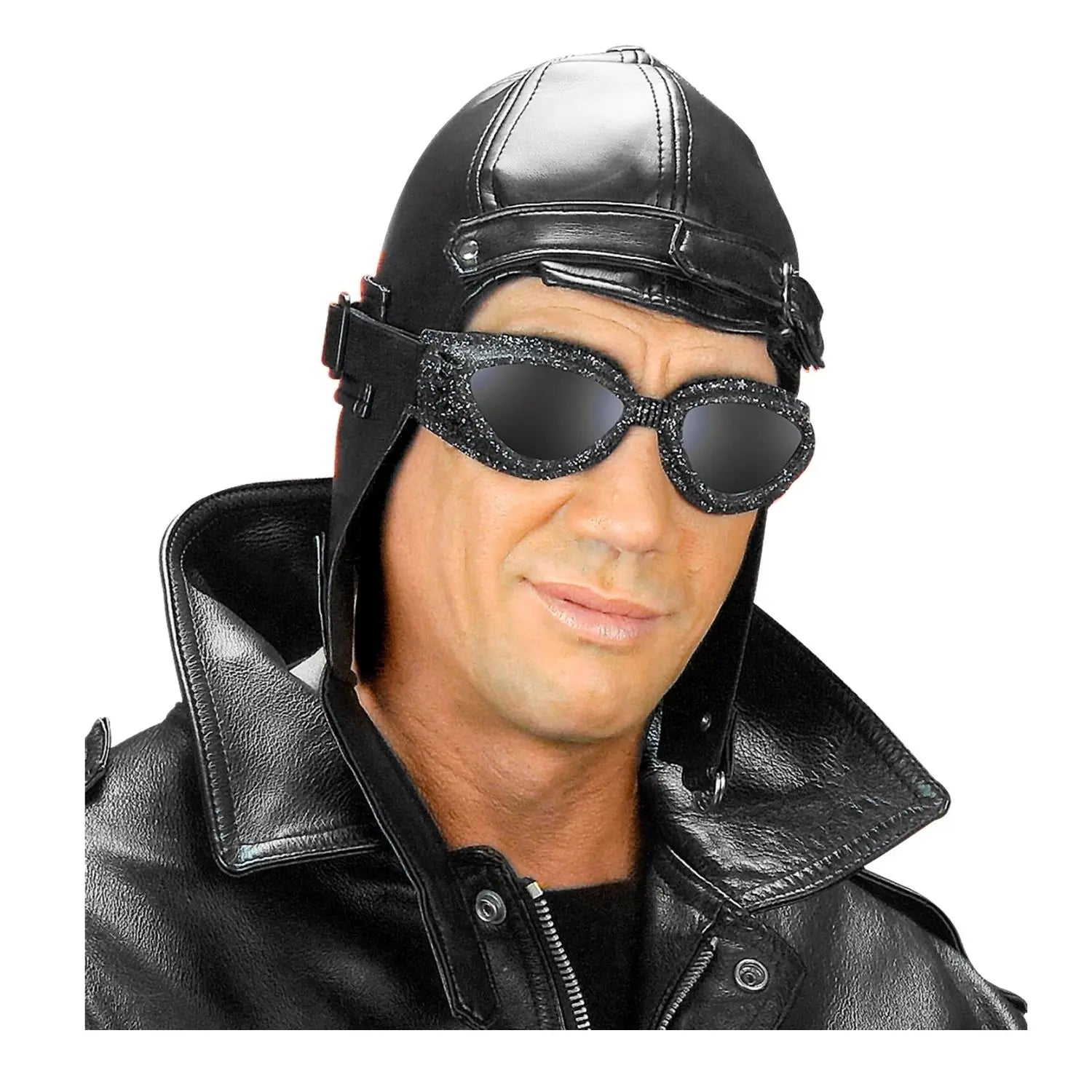 gorro de piloto aviador realista complemento para look de aviación o estilo vintage