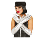 guantes de lamé metalizados brillantes para disfraz o fiesta