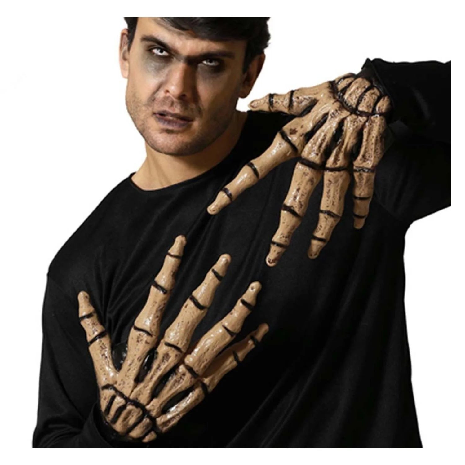 guantes de monstruo con diseño esqueleto para disfraz de halloween