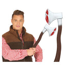 hacha sangrienta de 49 cm accesorio para disfraz de terror halloween