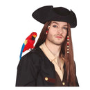 loro de hombro con goma elástica complemento para look pirata o tropical