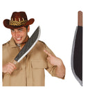 Machete afilado accesorio para disfraz de cazador