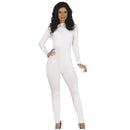 Disfraz de maillot blanco para mujer adulta ideal para actuaciones y Carnaval