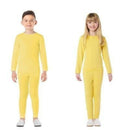 Disfraz maillot amarillo infantil con camiseta y pantalón elástico para Carnaval y actuaciones escolares
