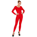 Maillot Rojo para Mujer ajustado de cuerpo completo para Carnaval y disfraces