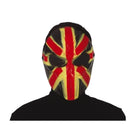 Máscara Bandera La Purga inspirada en la bandera inglesa para Halloween y fiestas de terror