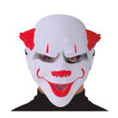 máscara de payaso asesino en pvc para disfraz de terror en halloween