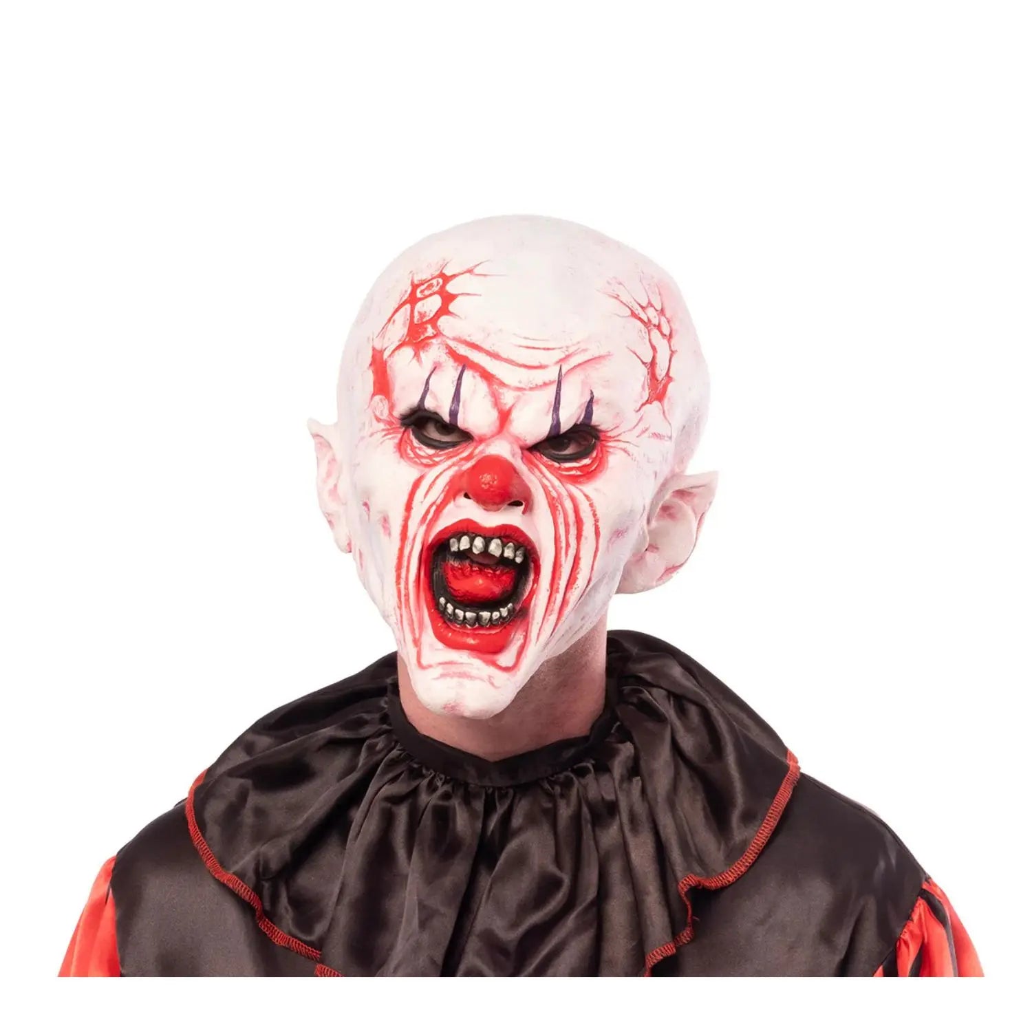 máscara de payaso lucifer para disfraz de terror en halloween