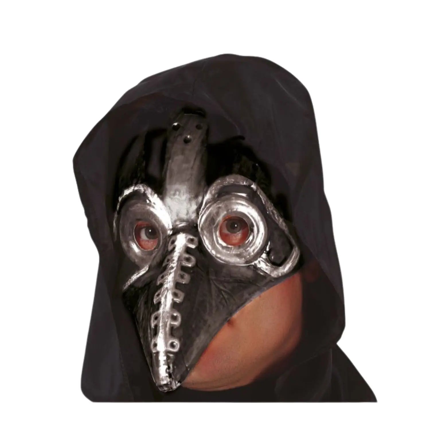máscara de peste en pvc estilo médico de la peste para disfraz medieval o terror