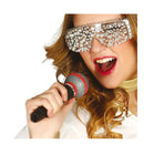 Micrófono 20 cm accesorio musical para completar look de cantante en fiestas temáticas