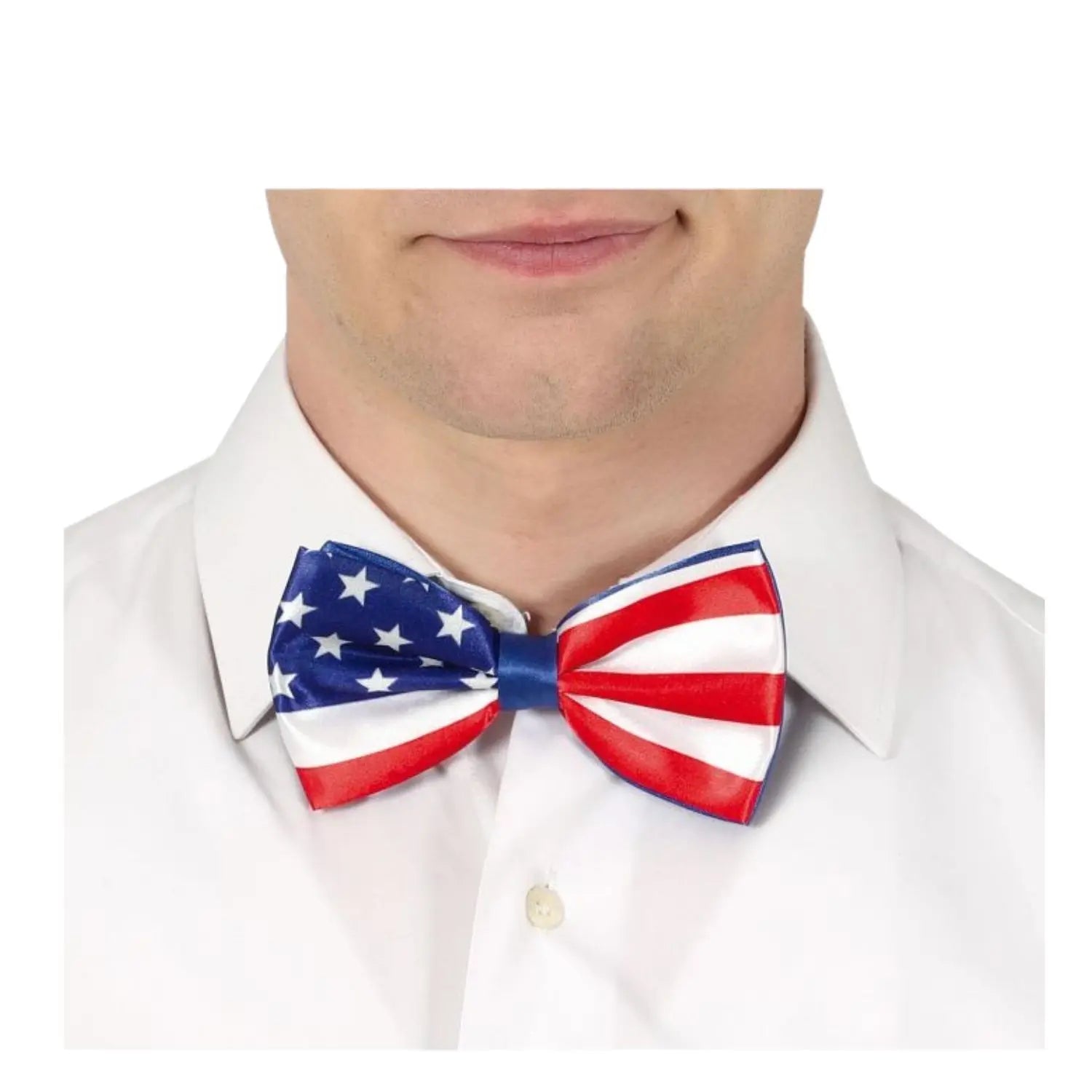 pajarita con estampado de bandera americana complemento para look USA o patriótico