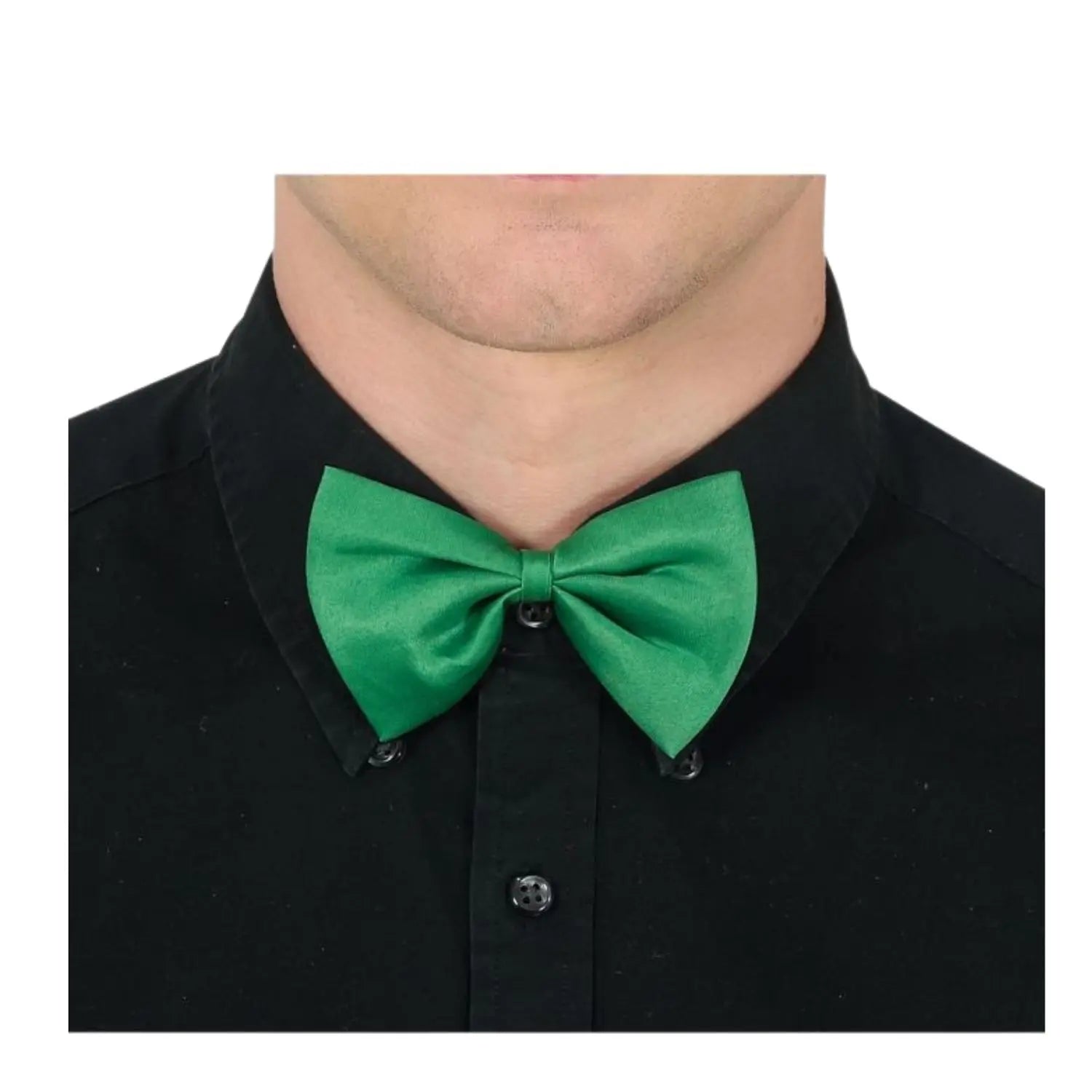 pajarita verde complemento para look elegante o fiesta temática