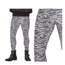 pantalón cebra adulto complemento para look animal, rockero o punk en fiestas temáticas