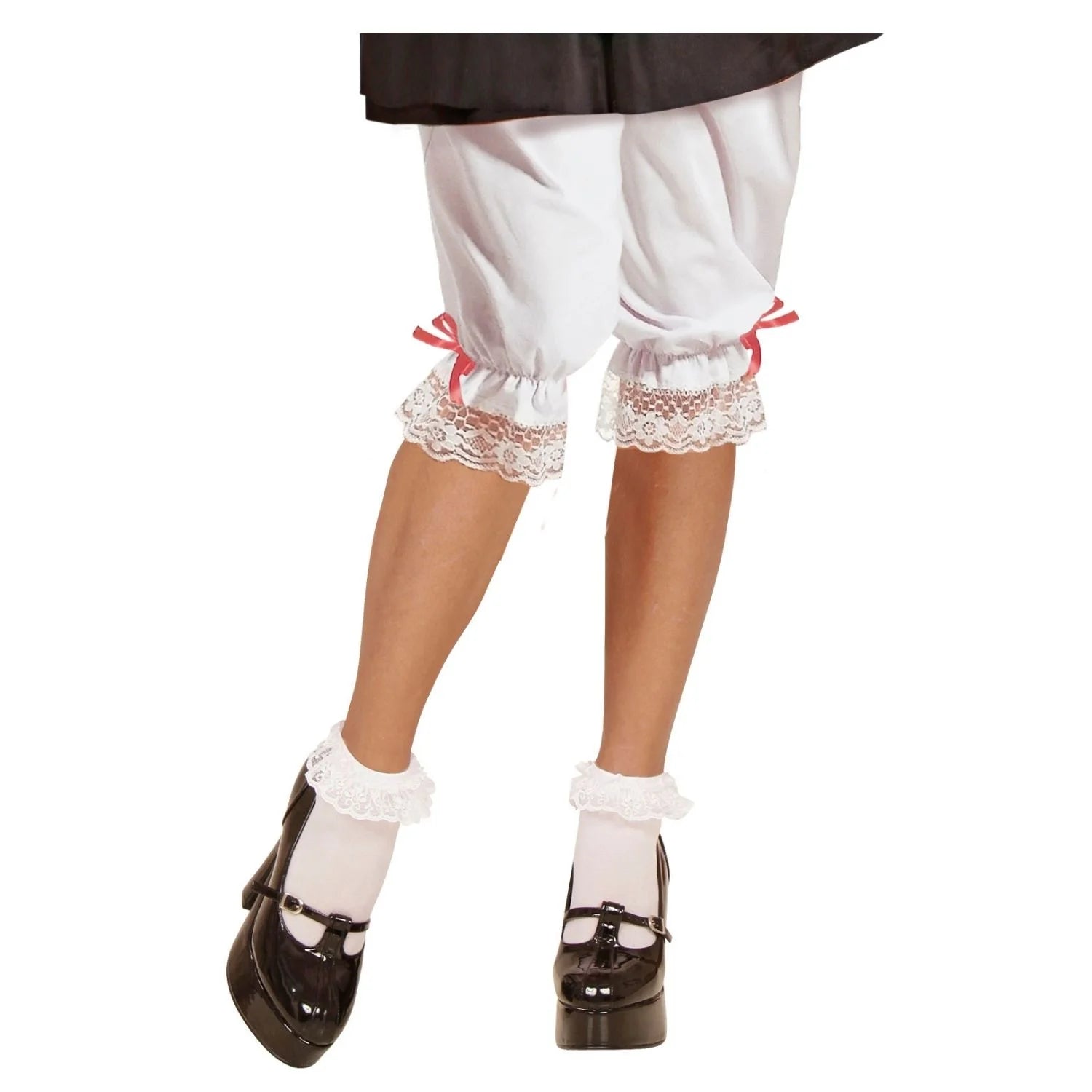 Pantalones Enaguas para adulto con encaje blanco para disfraces de época