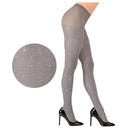 Panty de fantasía con brillos en color plata