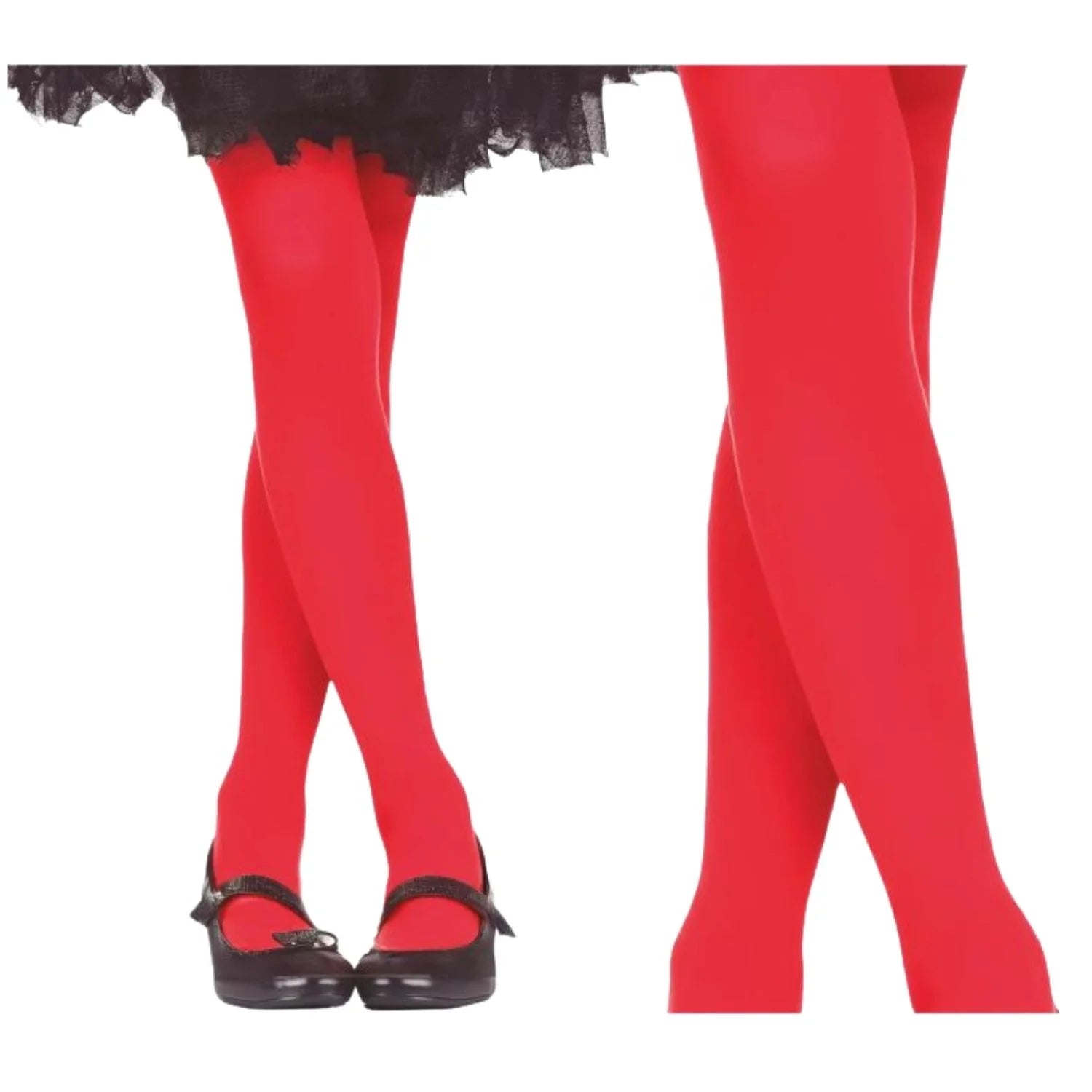 Panty infantil rojo para disfraces de Carnaval y Halloween