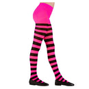 Panty infantil a rayas rosas y negras para disfraces y Halloween