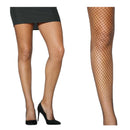 Panty de red ancha en negro adulto para disfraz