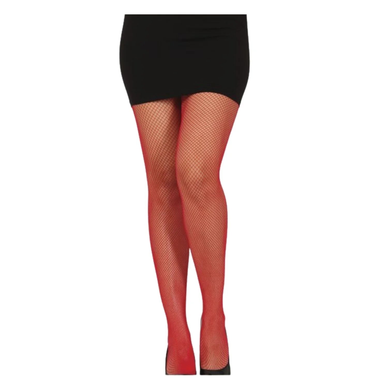 panty de red rojo estilo cabaret para look sensual y llamativo