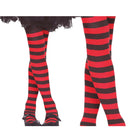 Pantys rojos con rayas infantil para disfraces de Carnaval