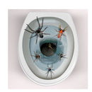 pegatina vinilo wc terror con arañas decoración baño halloween
