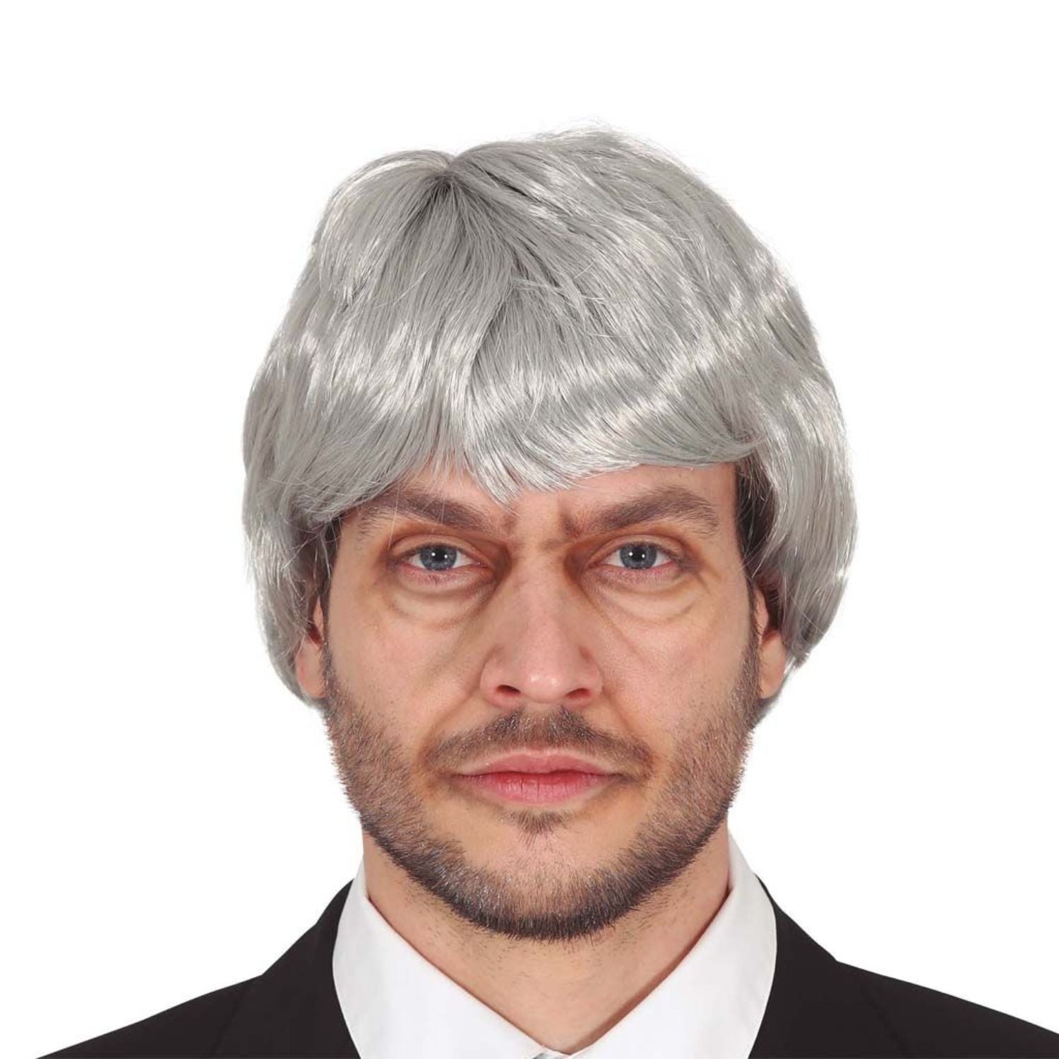 Peluca canosa para disfraz de hombre mayor 