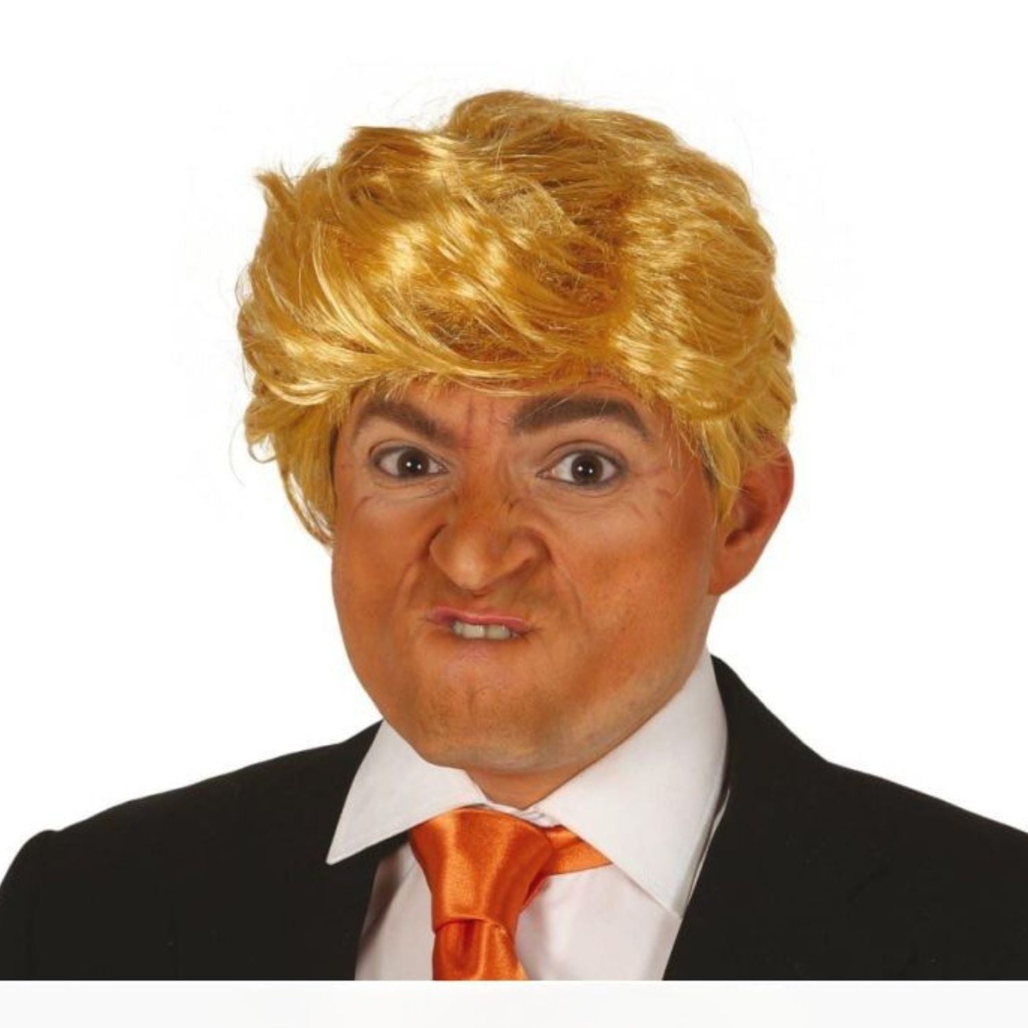 Peluca estilo presidente para disfraz político o humorístico 