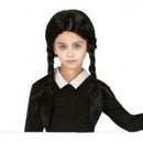 Peluca infantil con trenzas largas para disfraz niña 