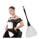 plumero blanco de criada accesorio cabaret para completar look
