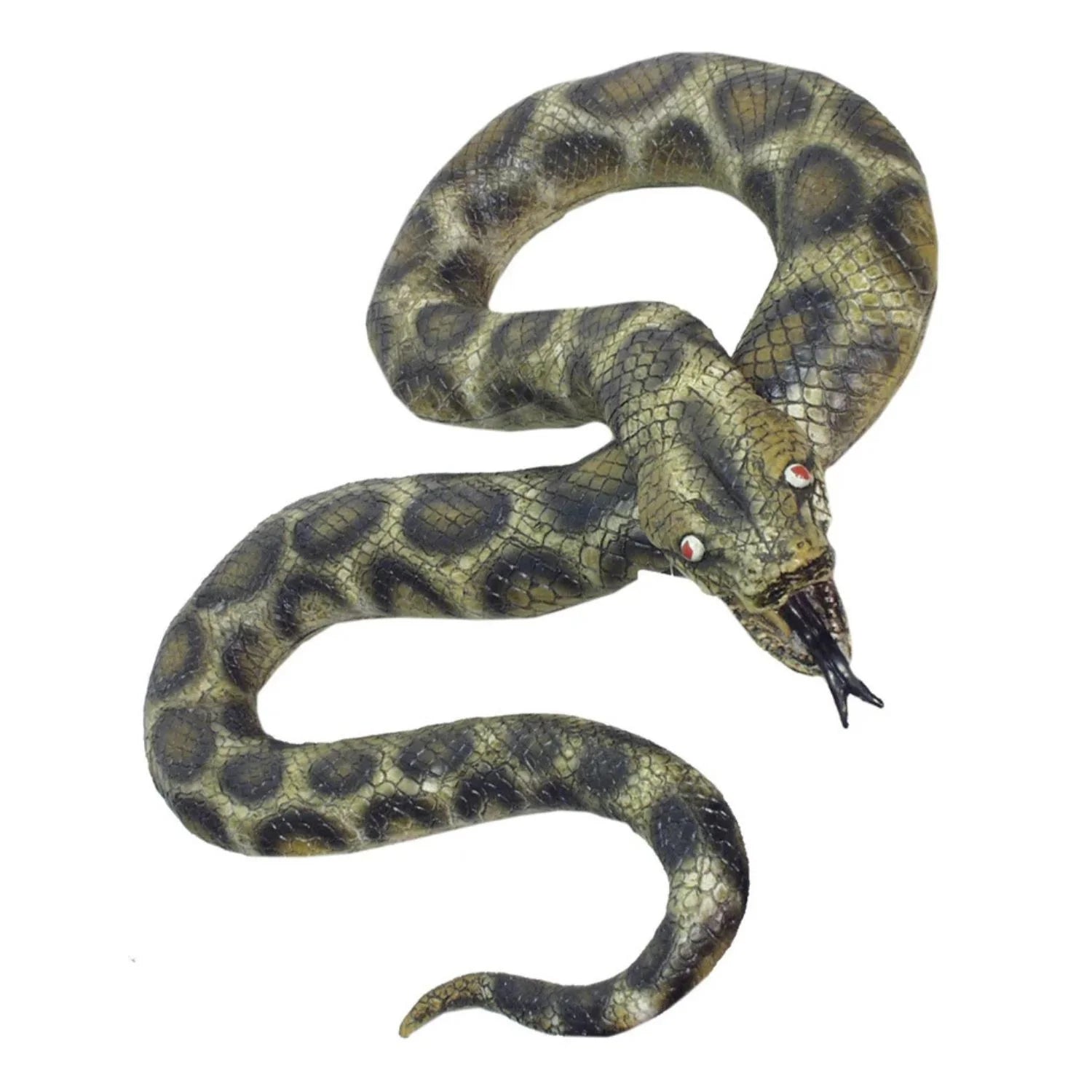 serpiente pitón de 180 cm realista accesorio para look bíblico o selvático