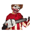 sierra eléctrica terror 44 cm accesorio Halloween para outfit asesino realista