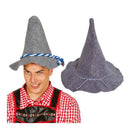 sombrero bávaro gris para disfraz tradicional de oktoberfest
